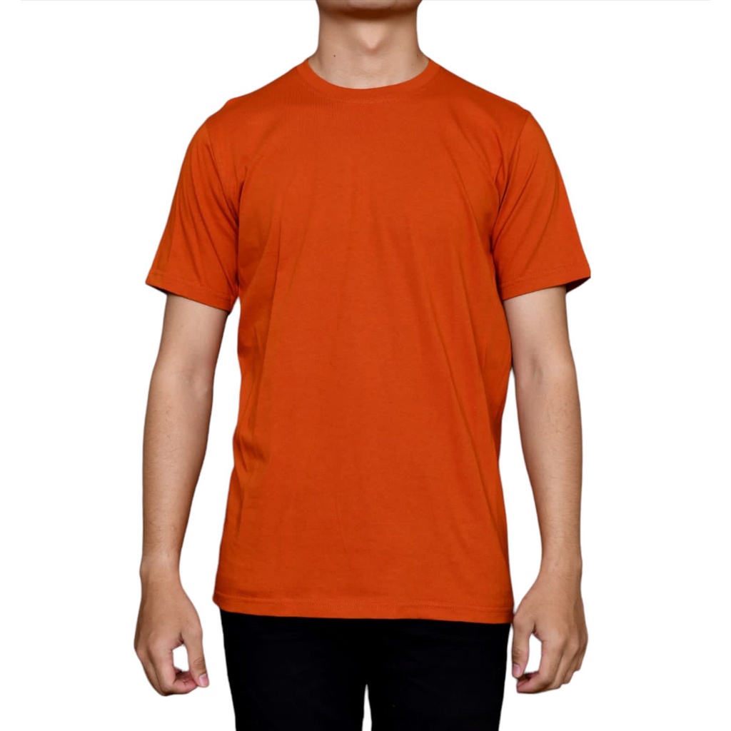 Kaos Polos BRICK / Atasan Pria Merah Bata Premium
