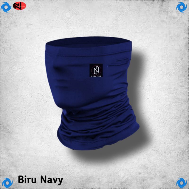 Masker Buff Pengendara Motor Multifungsi Premium-Navy