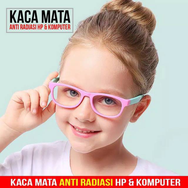 Kacamata Anak Anti BLUERAY Radiasi HP Komputer Laptop Tablet LCD TV Monitor