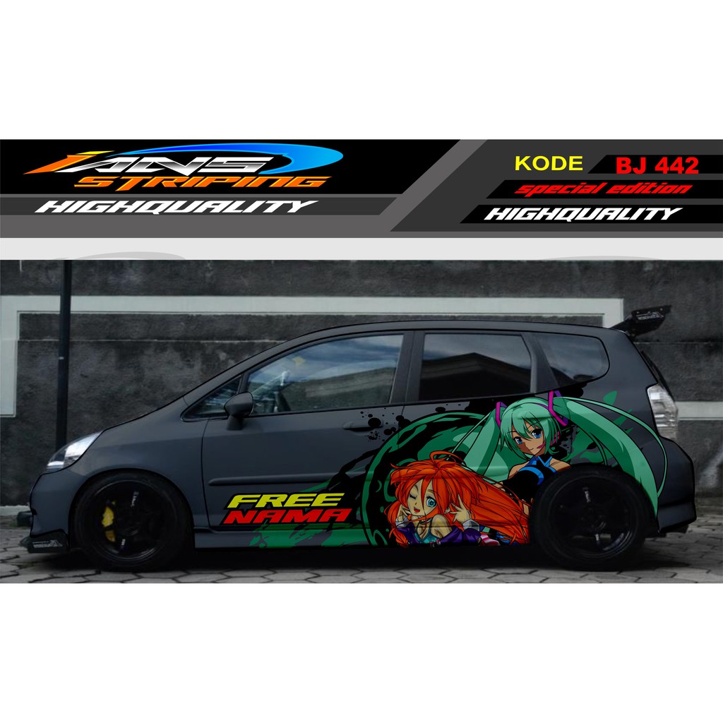 STICKER MOBIL JES JAZZ, BRIO, AGYA, AYLA / DECAL STICKER MOBIL JAZZ / VARIASI STICKER MOBIL