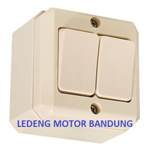 Broco Ssaklar Seri Outbow 16220 OB Double Switch Kotak Persegi Tempel