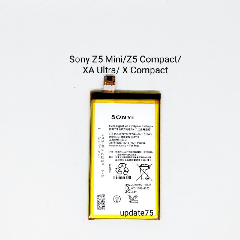 Baterai Sony Xperia X Compact Z5 Mini Z5 Compact XA Ultra LiS1594ERPC original