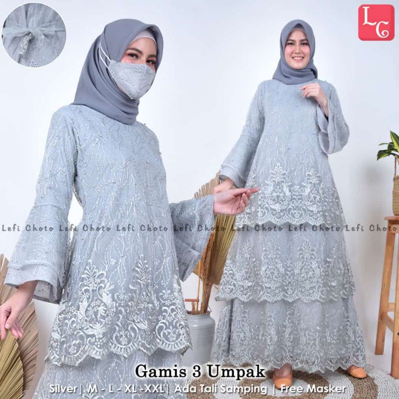 Gamis Tille Tingkat, Gamis Tille Terbaru, Gamis Tille Umpak