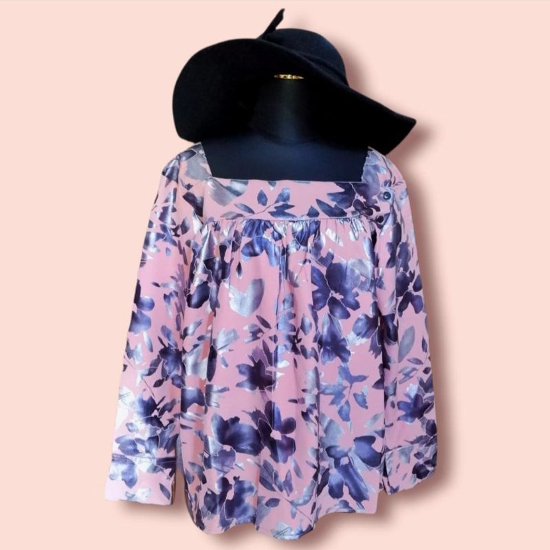 Pinkish blouse import, blouse import murah, atasan import, fashion import, atasan fashion import, bl