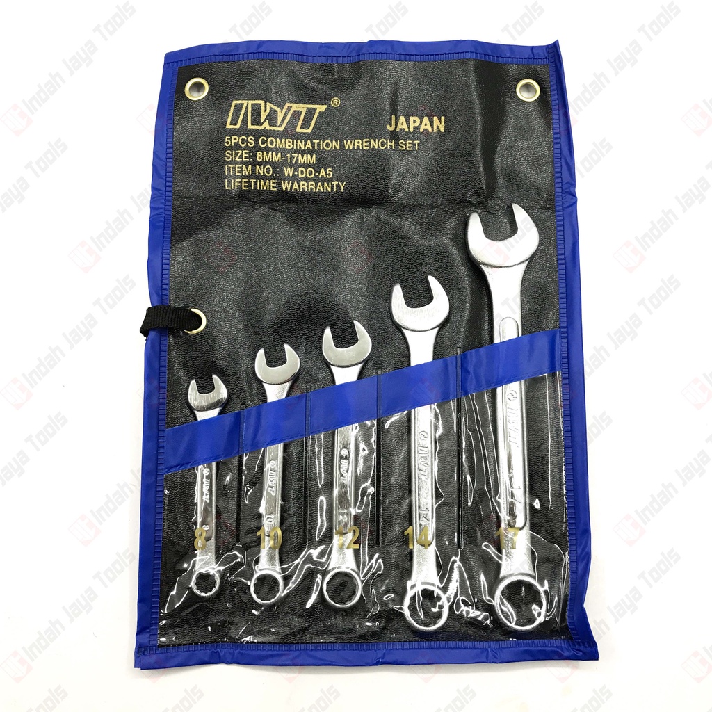 IWT 5 PCS 8-17 MM Kunci Ring Pas Set - Combination Wrench JAPAN