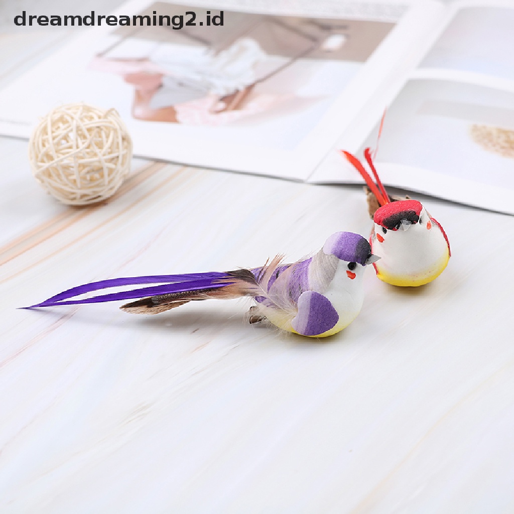 Set Ornamen Sarang Burung mini Buatan Untuk Dekorasi Taman