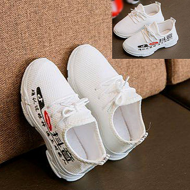 Sepatu Kets Anak Cewek Atau Cowok Model Japan White