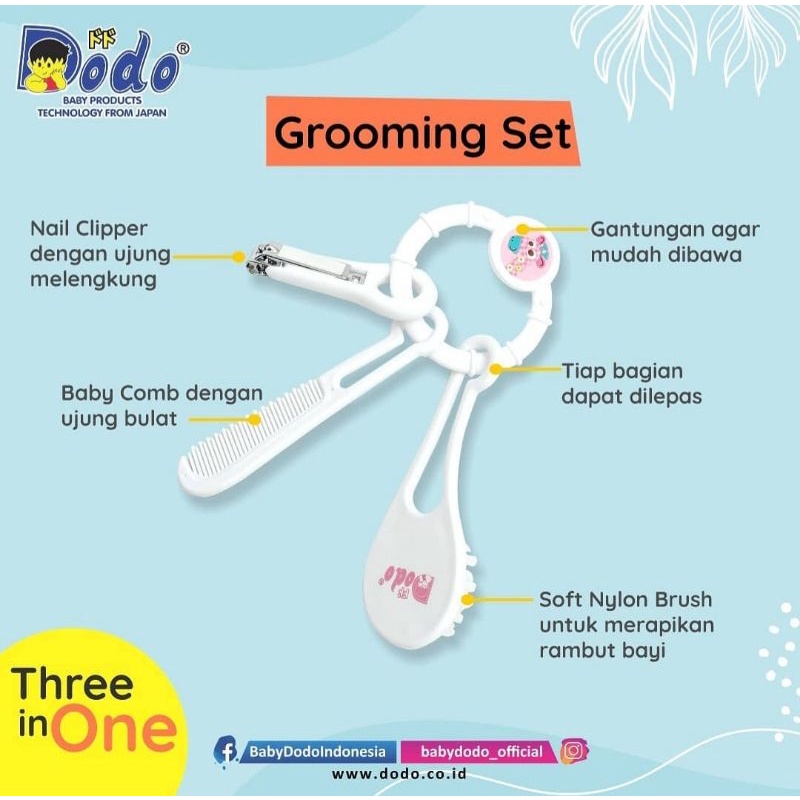 Dodo grooming set/ Sisir bayi set