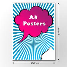 Cetak Poster Bahan Art Carton Ukuran A3 Shopee Indonesia