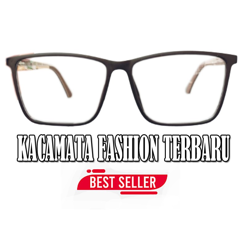 Kacamata Gaya Pria Wanita Transparan kaca mata Fashion Square Eye Glasses Man Woman Style Korean