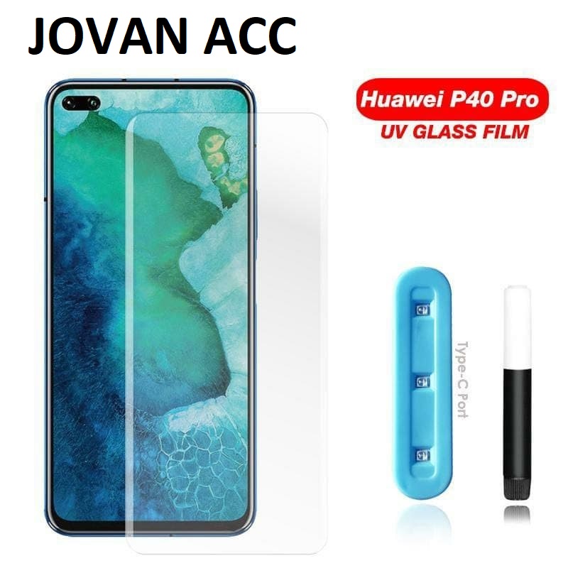 HUAWEI P30 PRO P40 PRO TEMPERED GLASS UV COVER CLEAR BENING TRANSPARAN TEMPRED PELINDUNG LAYAR FULL COVER ANTI GORES KACA P 30 PRO P 40