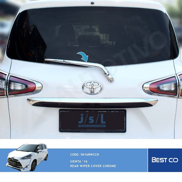 Cover Wiper Belakang Toyota Sienta Chrome