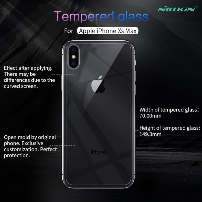 iPhone XS Max (iPhone 6.5) Back Cover Tempered Glass NILLKIN Amazing H