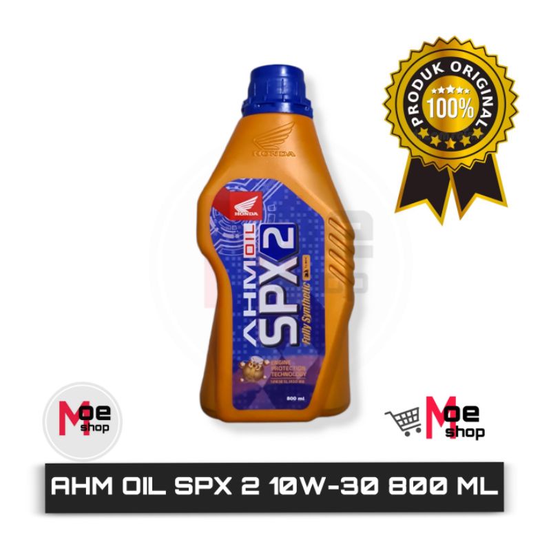 Oli HONDA AHM OIL SPX2 Fully Synthetic 10W-30 SL JASO MB 800 ML 100% ORIGINAL