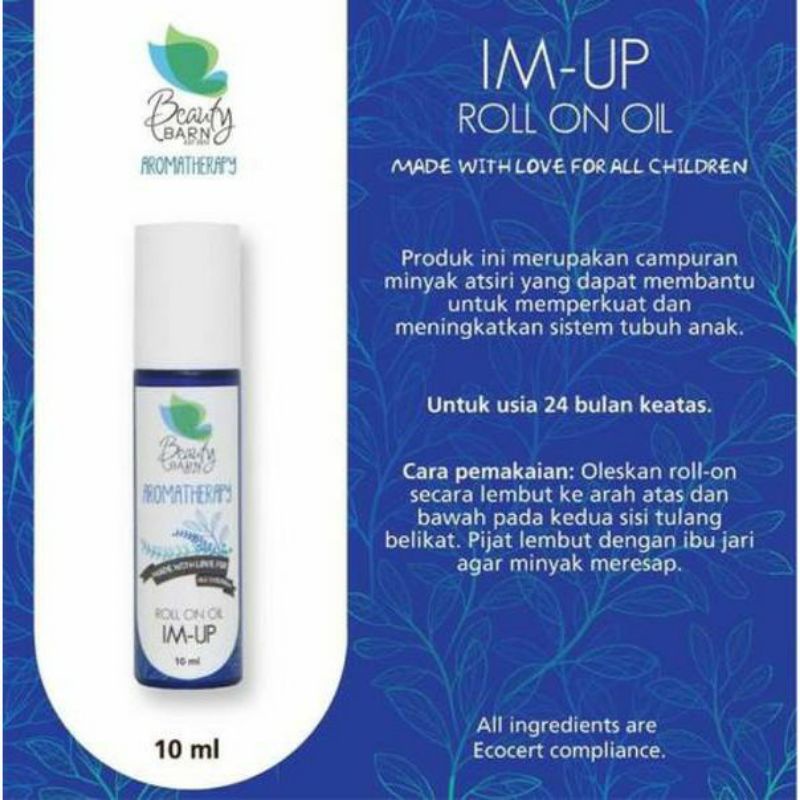 Beauty Barn Health - Im-Up Roll On Oil 10ml (Aromatherapy)