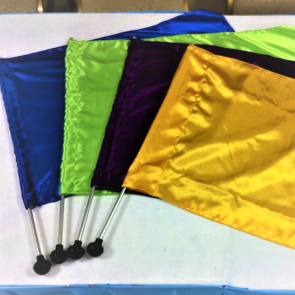 Cloth For Flag Banner Satin Kotak Polos Kainnya Saja. Alat Tari Props Penari Tarian Tamborin Gereja