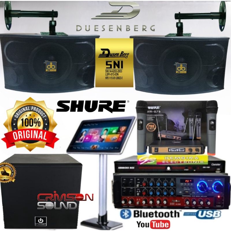Jual Paket Speaker Karaoke Dusenberg 10 inch Subwoofer Aktif 12 inch