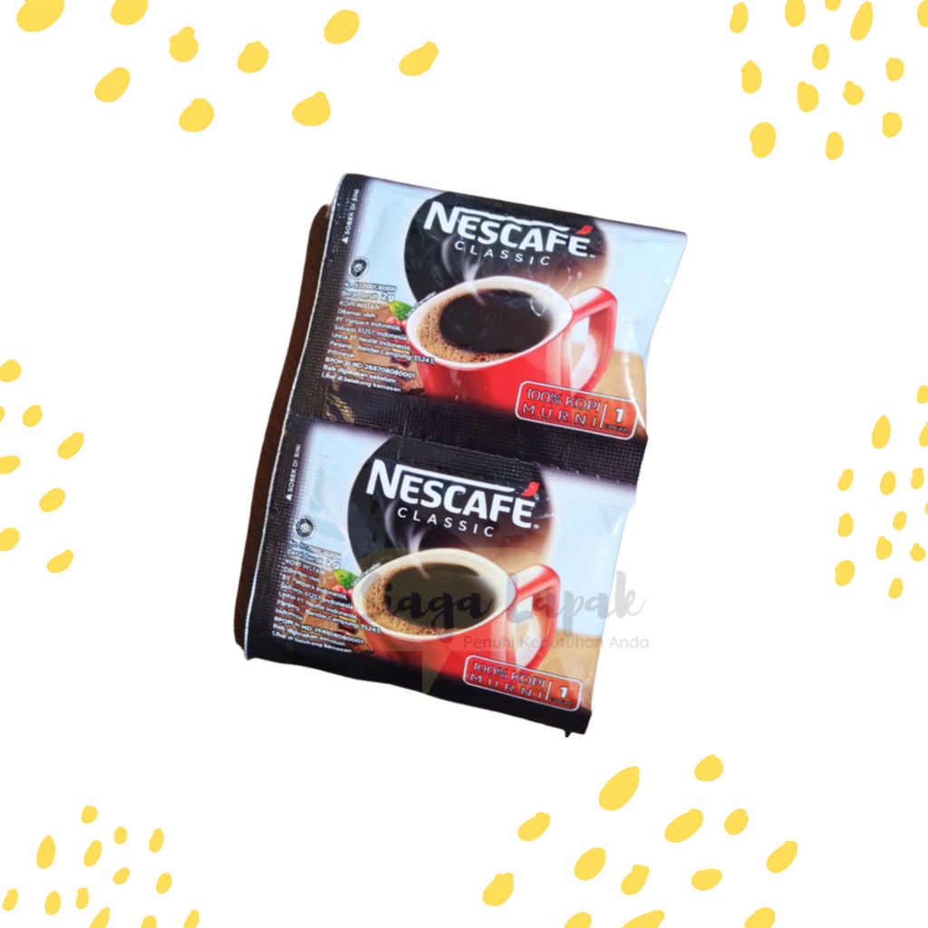 Nescafe Classic Mini Renteng Kopi Robusta murni 2 gram