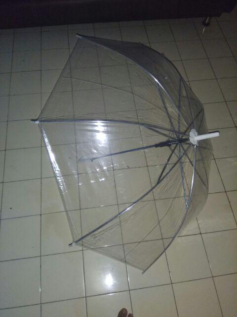 Payung Tongkat Transparan Bening Nagoya