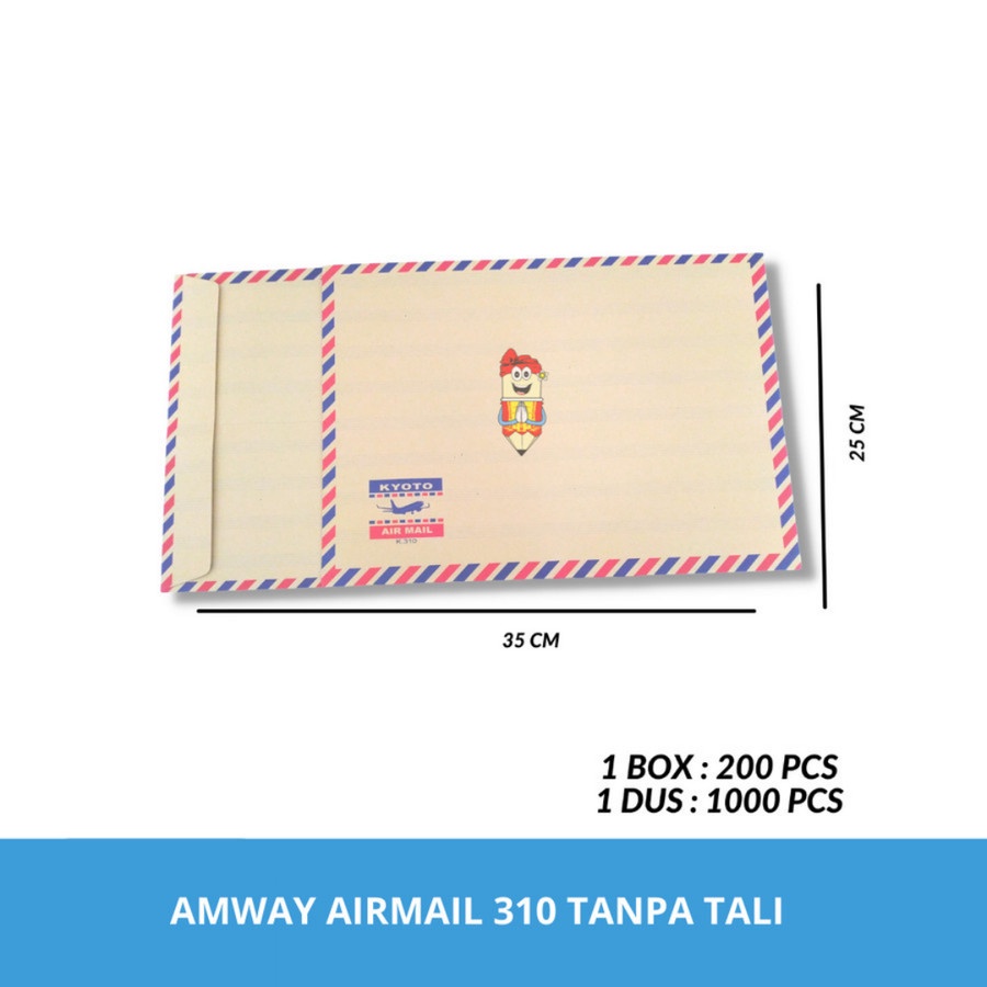 

Amplop Coklat Tanpa Tali / Map Coklat Tanpa Tali / Amway Airmail-310