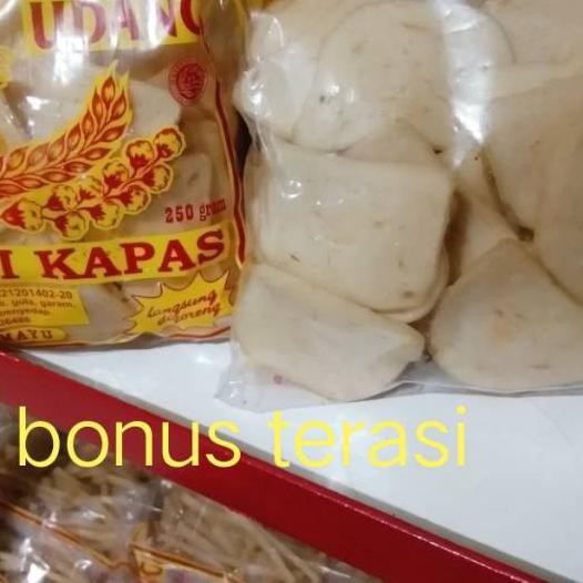 

saKrupuk udang padi kapas 250gr khas cirebon indramayu sa Stok(A14B25)