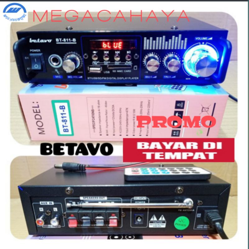 AMPLIFIER BLUETOOTH RUMAHAN AMPLI MUSOLA MASJID AMPLI CAFE COCOK BUAT SPEKER 4 SAMPAI 6 INCH