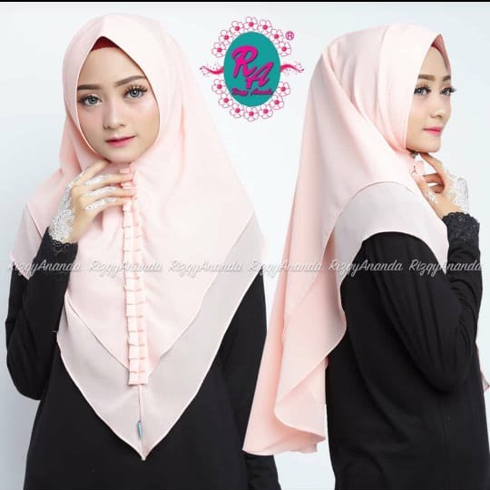 Syar'i Khimar Pakaian Wanita Muslim Cewe Kerudung Perempuan Jilbab Gamis Polos Baju Syari Panjang