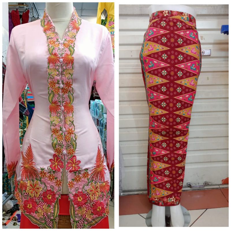 READY,,SETELAN KEBAYA BORDIR/KEBAYA MODERN/KEBAYA BETAWI/ROK TUMPAL