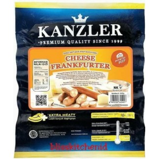 

Sosis Kanzler Cheese Frankfurter Beef Sausage / Sosis Keju 360gr