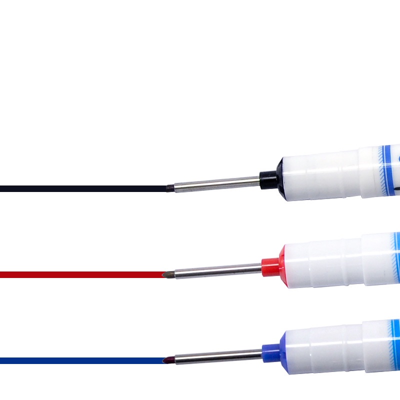 [Multi-purpose Deep Hole Extension Marker] [Long Tip Woodworking Marker, Oil Based Marker] [Suitable for Deep Hole Wood &amp; Car &amp; Bathroom Installation]