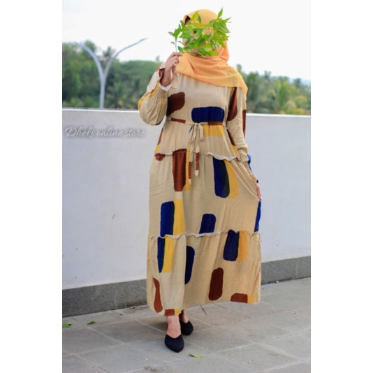 Gamis Motif Katun Rayon