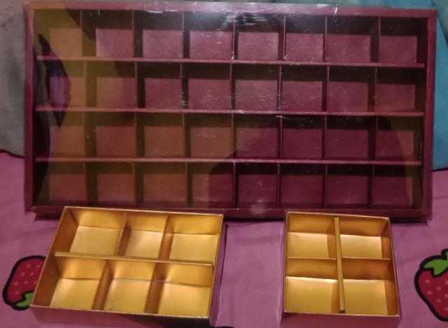 Box Coklat Sekat 4 - Box Nastar Sekat 4 (2x2)