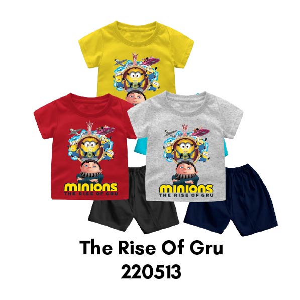 Setelan Bayi &amp; Anak Cute Minions Untuk Usia 6 Bulan-8 Tahun Bahan Katun Premium