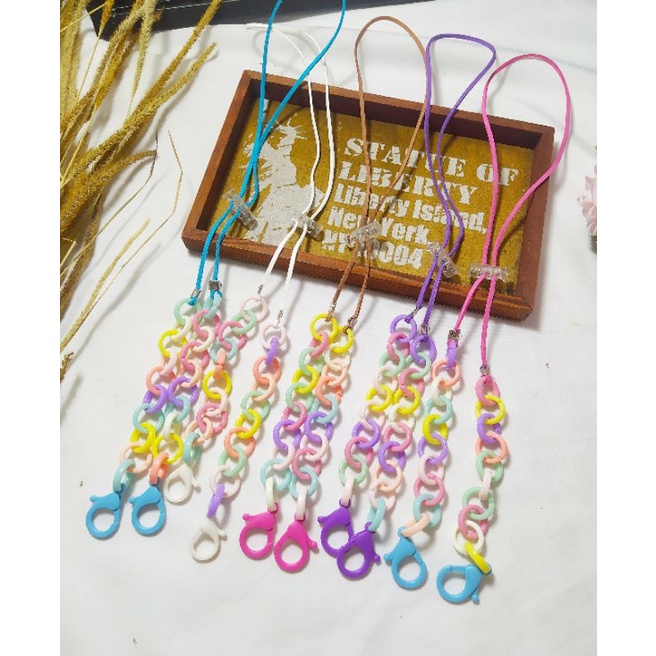 TALI MASKER/PENGAIT HIJAB/KALUNG KULIT AKRILIK BULAT 27