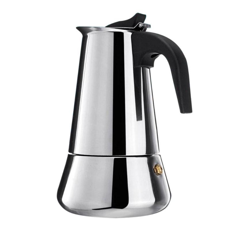 Espresso Coffee Maker Moka Pot Teko Stovetop Filter 300ml 6 Cup Z21
