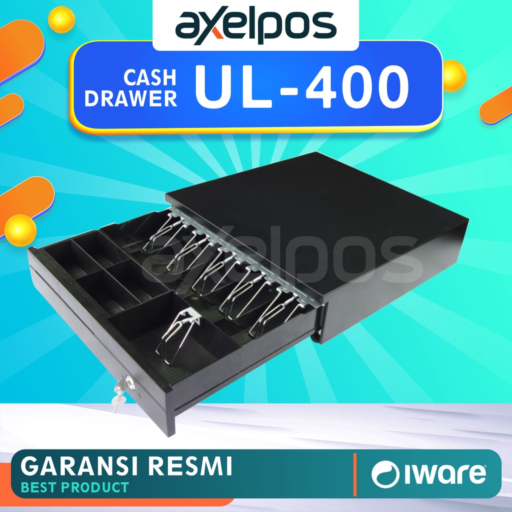 CASH DRAWER  LACI UANG KASIR IWARE UL 400 KONEKSI RJ11