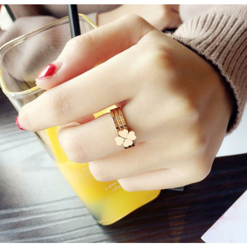 Cincin Titanium Gold Dan Rosegold N05072114