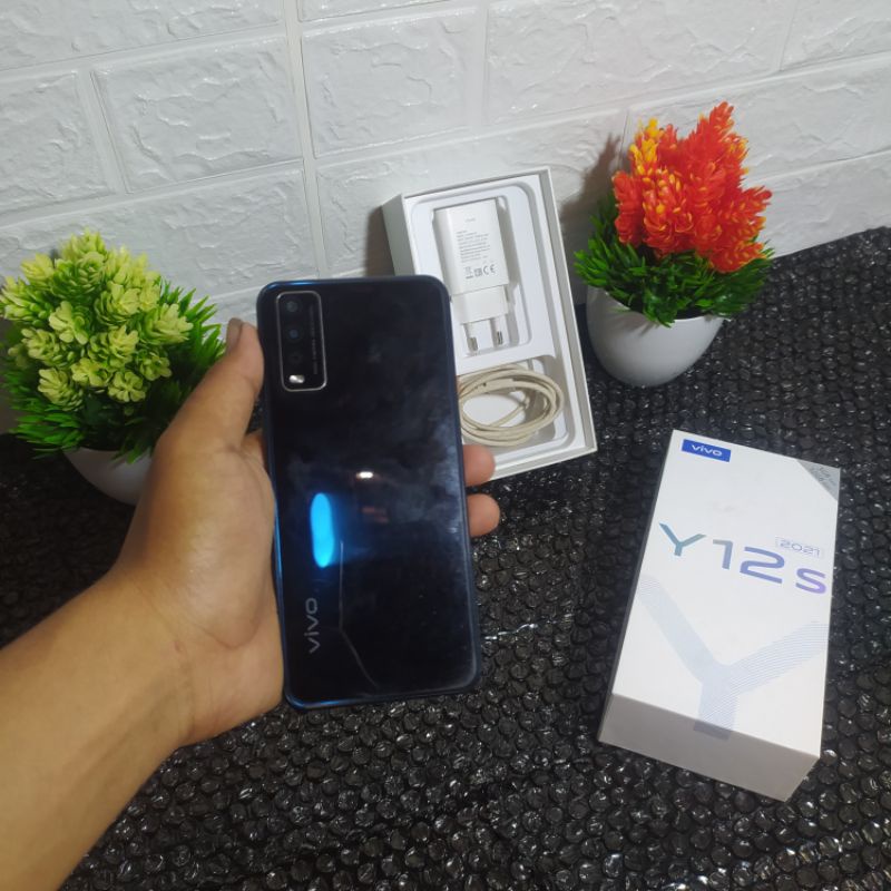 HP Second TERMURAH VIVO Y12S (3GB/32GB) Mulus Lengkap full ORI