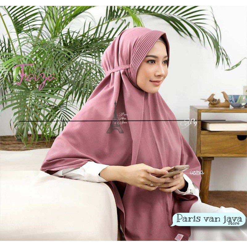 HIJAB KHIMAR BERGO HAMIDAH PET TALI JUMBO MOSCREPE (L) | JILBAB BERGO HAMIDAH PET TALI SIZE L