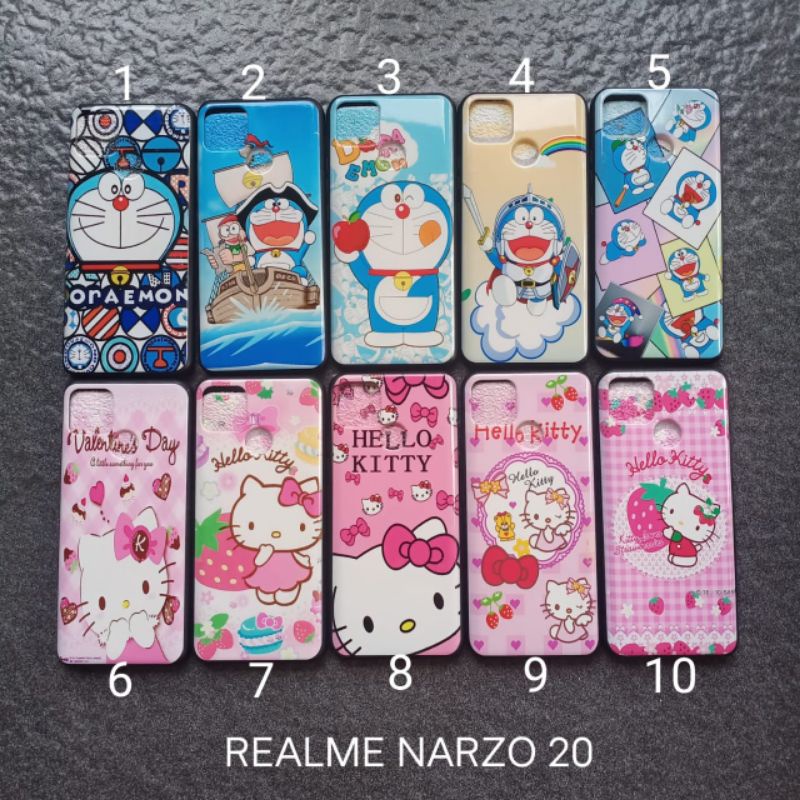 Case gambar Realme Narzo 20 motif cewek soft softcase softshell silikon cover casing kesing housing