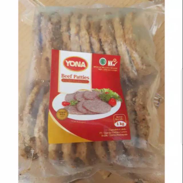 

Yona beef patties 1kg 20s