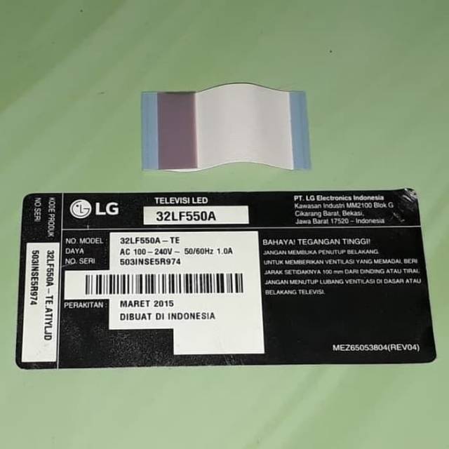 Flexible Fleksibel Tcon LG 32LF550A