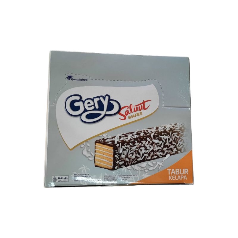 

Gery Wafer Cream Cokelat Tabur Kelapa Isi 12 Sch