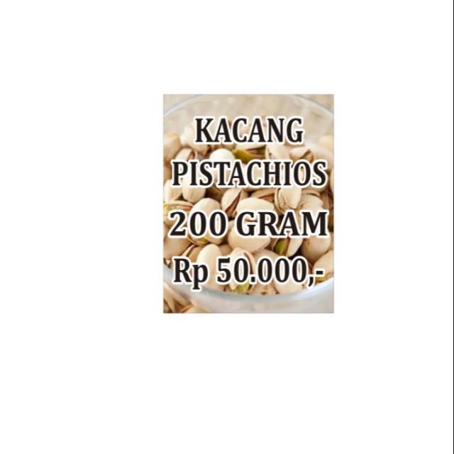 

Pistachios Kemasan 200 Gram