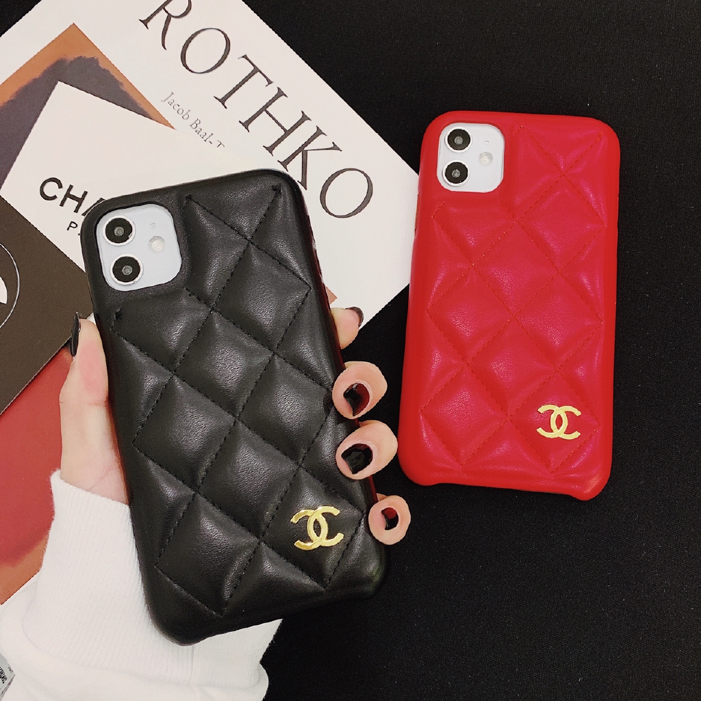 Iphone12 11 Pro Max Leather Case Chanel Ix Xr Xs Hard Case Iphone 6 6s Plus Phone Case 7 8 Case Shopee Indonesia