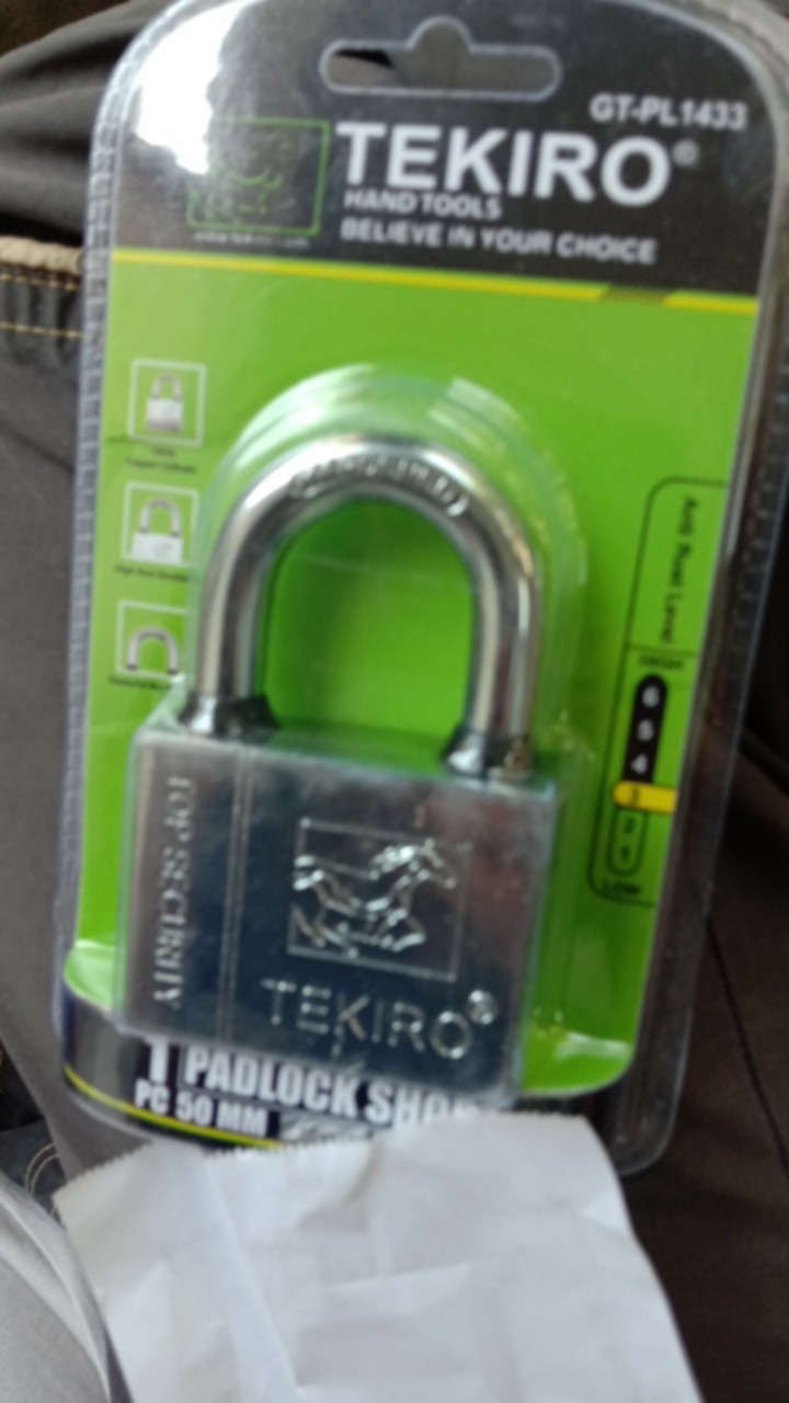 Tekiro Gembok Leher Pendek 50mm Padlock Short Type Original