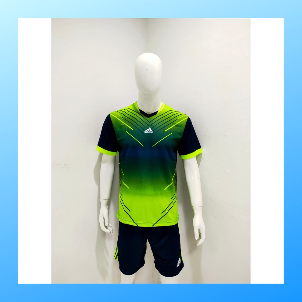 jersey futsal pria kaos sepak bola baju dan celana setelan wanita dewasa t-shirt outfit seragam jarsey kostum olahraga pakaian apparel print sport jersy soccer casual jersi suit AD168 stabilo