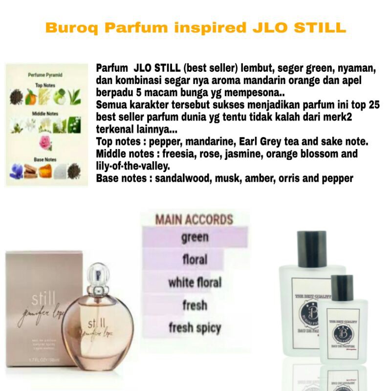 PARFUM WANITA JLO STILL BEST SELLER AROMA SEGER TEH SEDANG WANGI TAHAN LAMA