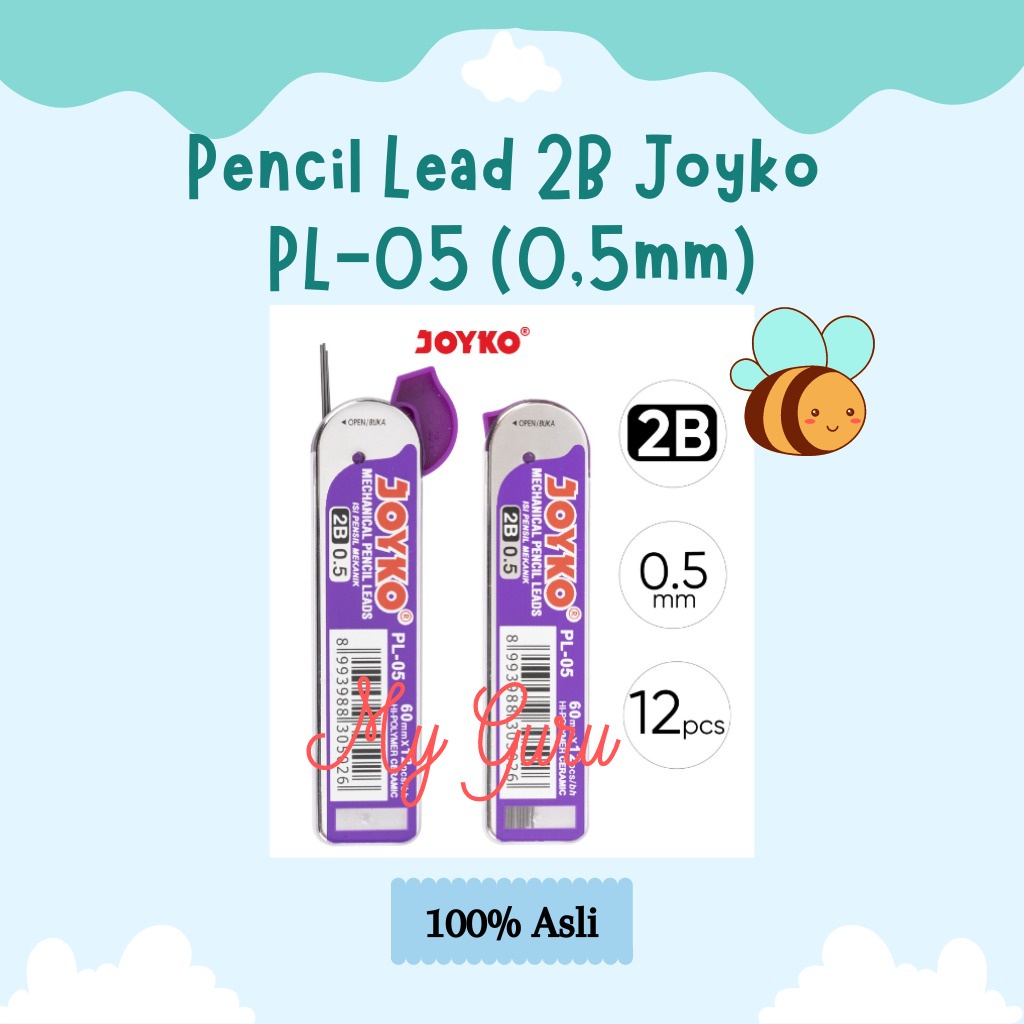 

[PCS] ISI PENSIL MEKANIK 2B / LEAD PENCIL MECHANIC 2B JOYKO PL-05 (0.5 MM)