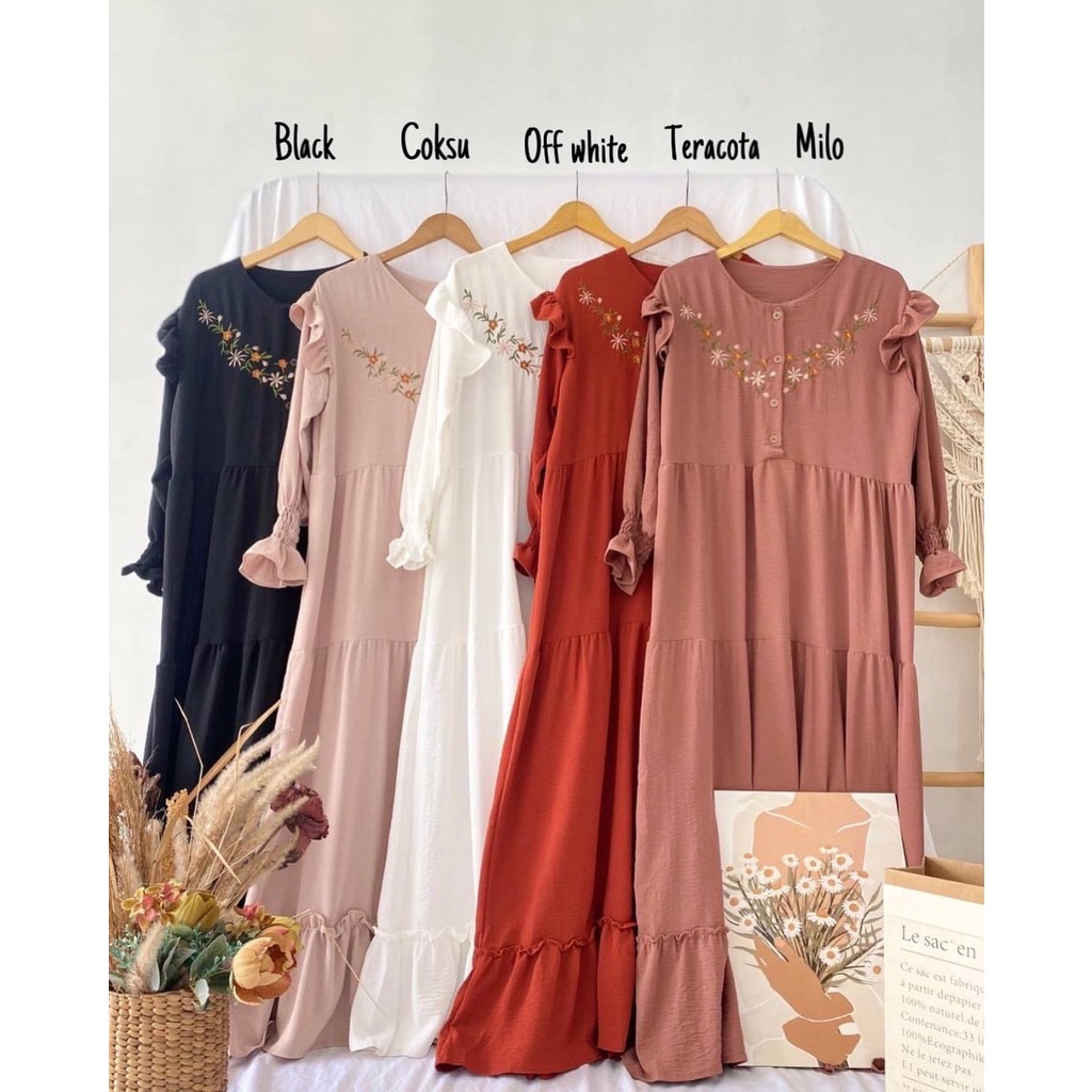 ARUNA DRESS - DRESS WANITA - PAKAIAN MUSLIM - BAJU GAMIS